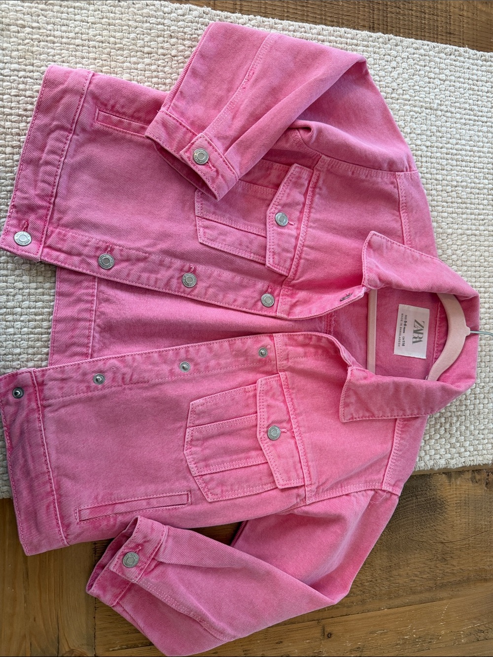 Zara Kids Pink Denim Jacket